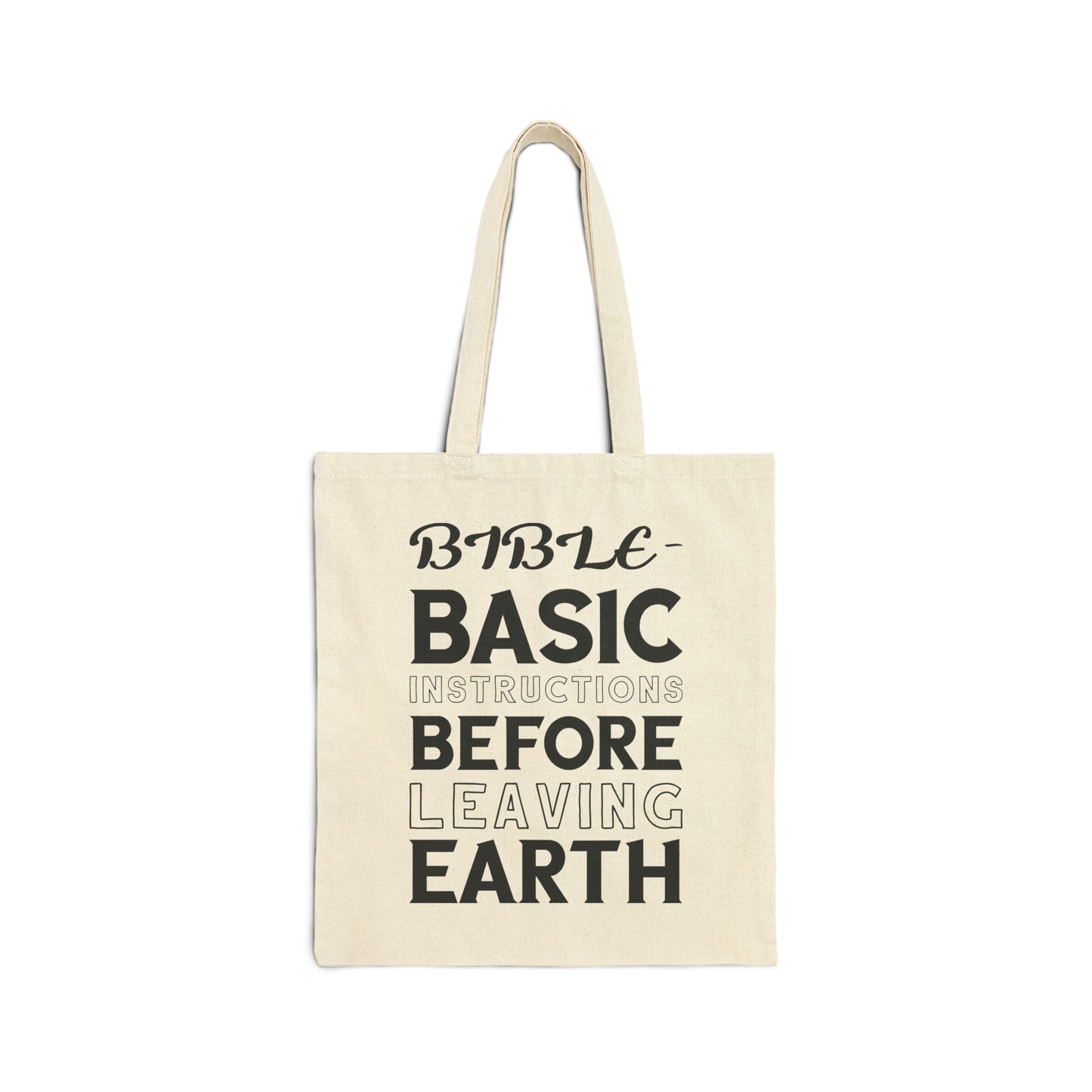 Cotton Canvas Tote Bag